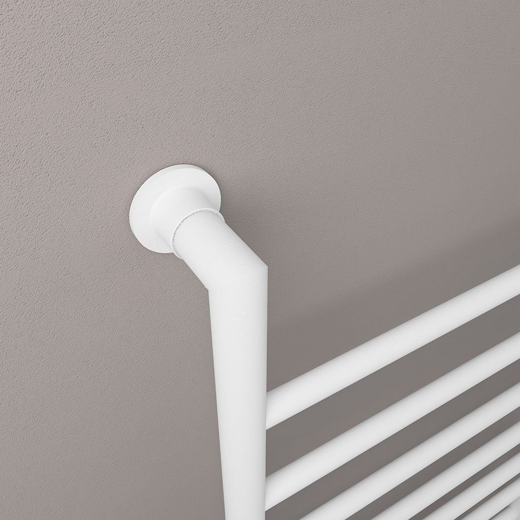 Eastbrook Eshton Matt White Traditional Designer Towel Rail 800mm x 600mm