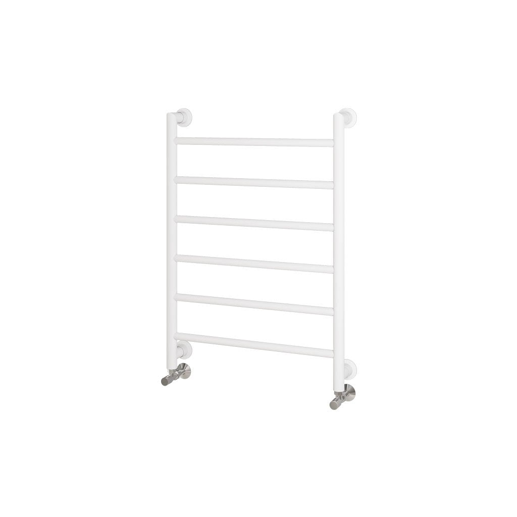 Eastbrook Eshton Matt White Traditional Designer Towel Rail 800mm x 600mm