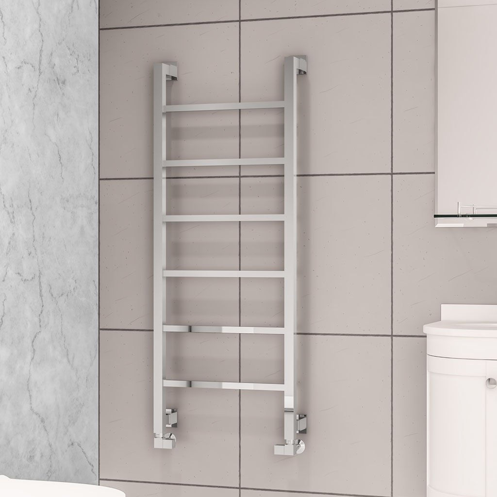 Eastbrook Loxley Chrome Designer Towel Rail 1200mm x 500mm