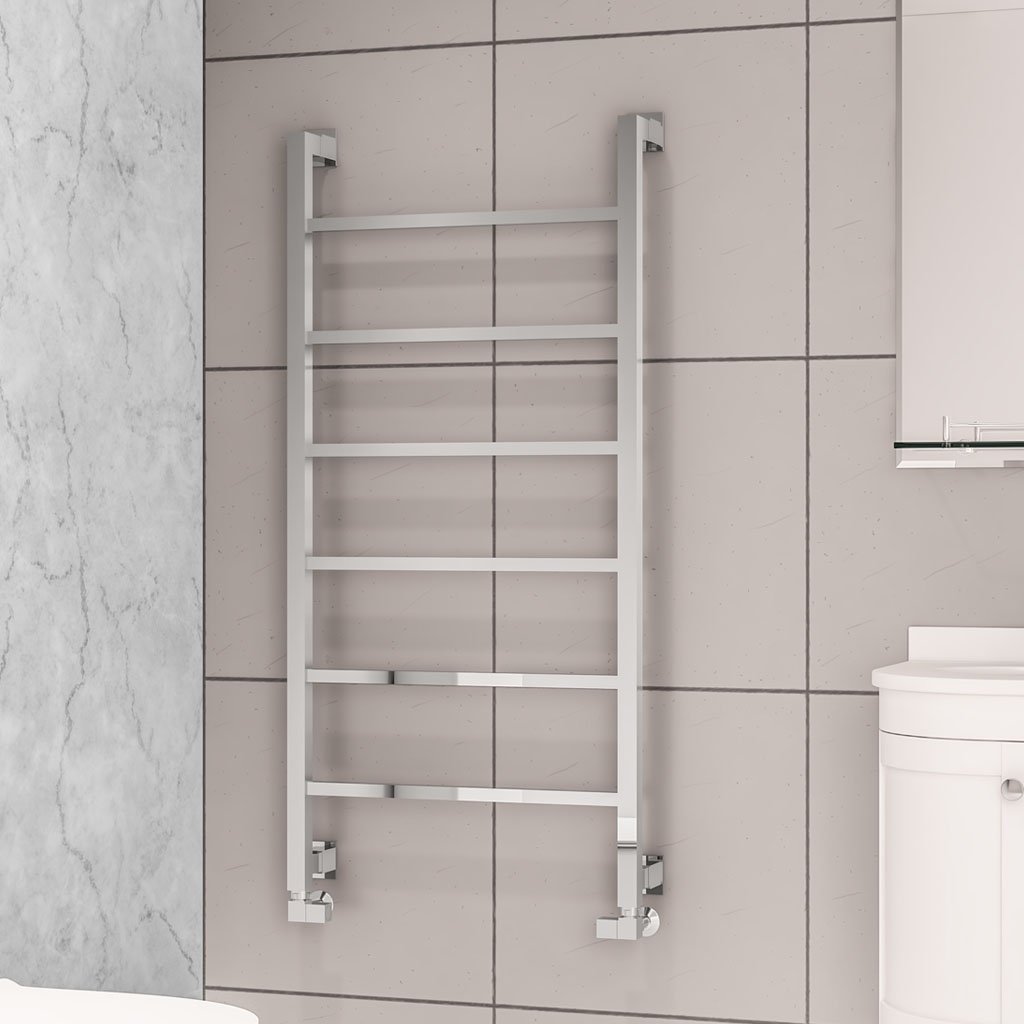 Eastbrook Loxley Chrome Designer Towel Rail 1200mm x 600mm