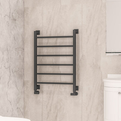 Eastbrook Loxley Matt Anthracite Designer Towel Rail 800mm x 600mm