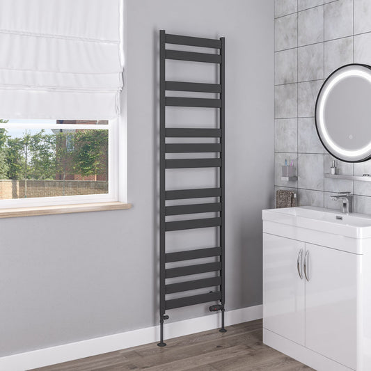 Eastbrook Pelago Matt Anthracite Aluminium Towel Rail 1800mm High x 500mm Wide