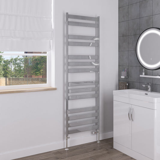 Eastbrook Pelago Polished Aluminium Towel Rail 1800mm High x 600mm Wide