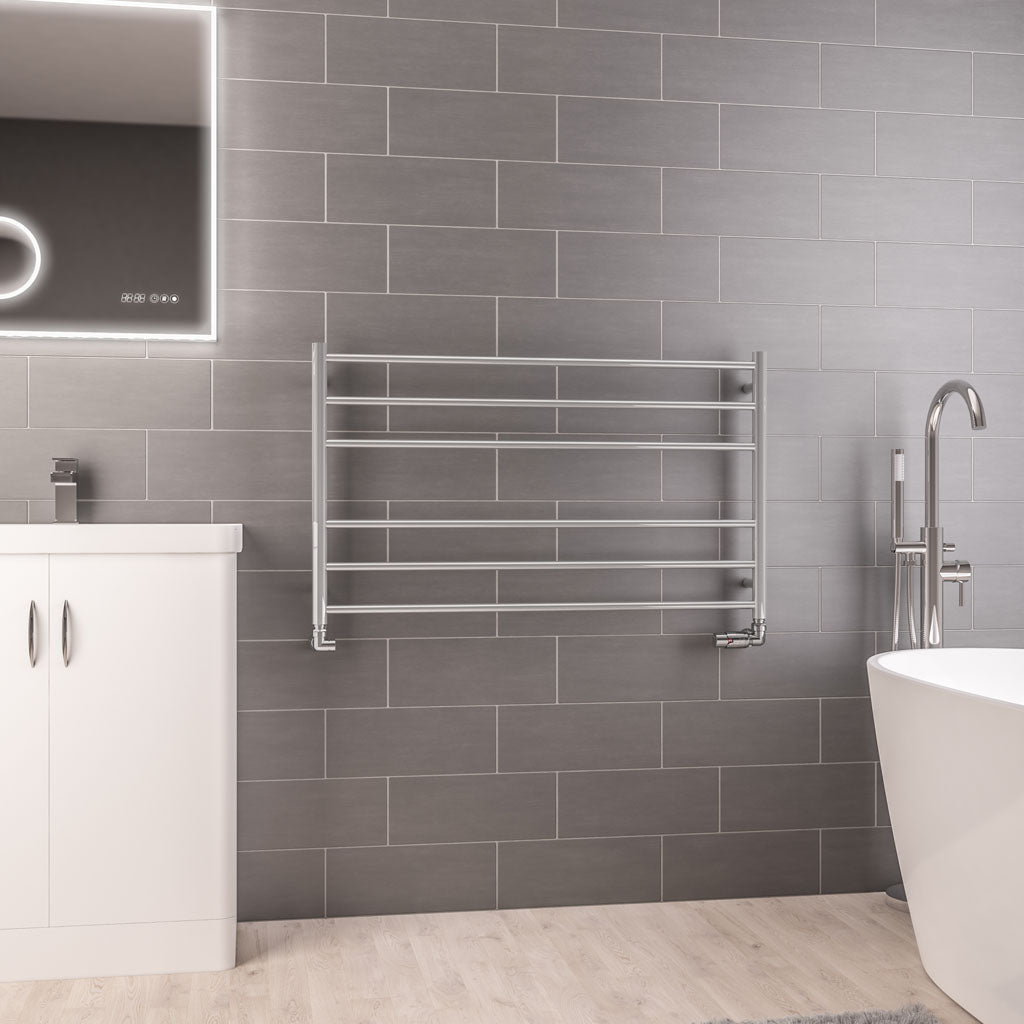 Eastbrook Violla Polished Stainless Steel Towel Rail 590mm x 1000mm