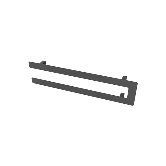 Eastbrook Withington Double Flat Style Matt Anthracite Towel Hanger 660mm