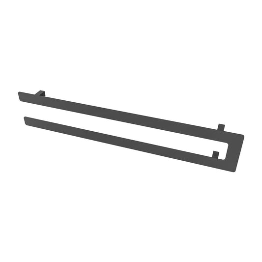 Eastbrook Withington Double Flat Style Matt Anthracite Towel Hanger 850mm