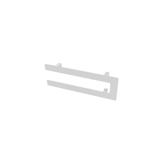 Eastbrook Withington Double Flat Style Matt White Towel Hanger 470mm