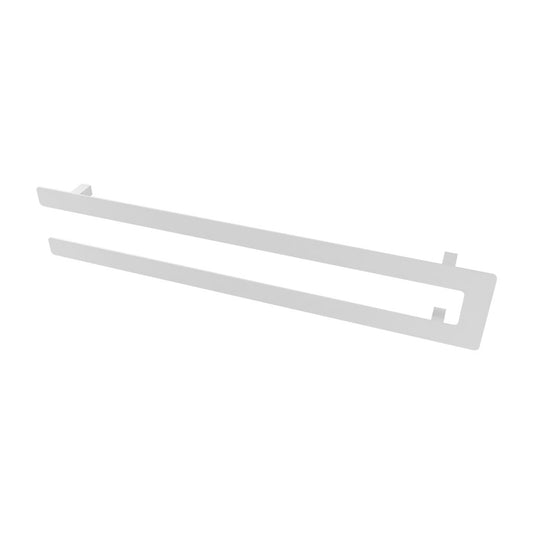 Eastbrook Withington Double Flat Style Matt White Towel Hanger 850mm