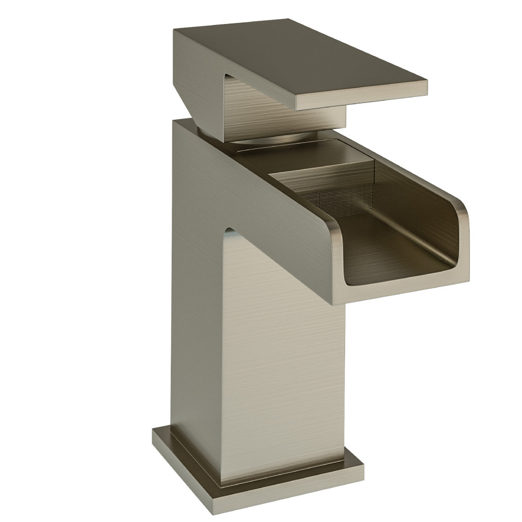 Eastbrook Abberton Brushed Brass Mono Basin Mixer Tap - Inc Waste