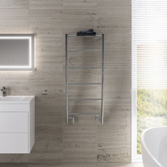 Eastbrook Biava Corinium Chrome Designer Towel Rail 1200mm x 500mm 41.0222