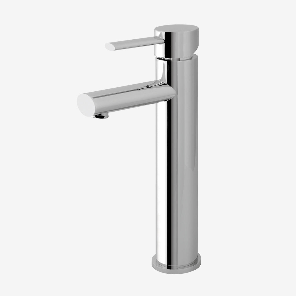 Eastbrook Cortauld Chrome High Rise Mono Basin Mixer Tap - Inc Waste