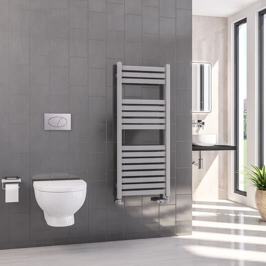 Eastbrook Defford Matt Grey Designer Towel Rail 1200mm x 500mm 89.1282