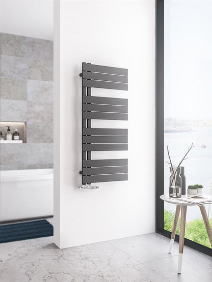 Eastbrook Helmsley Matt Anthracite Designer Towel Rail 1150mm x 500mm 89.0632