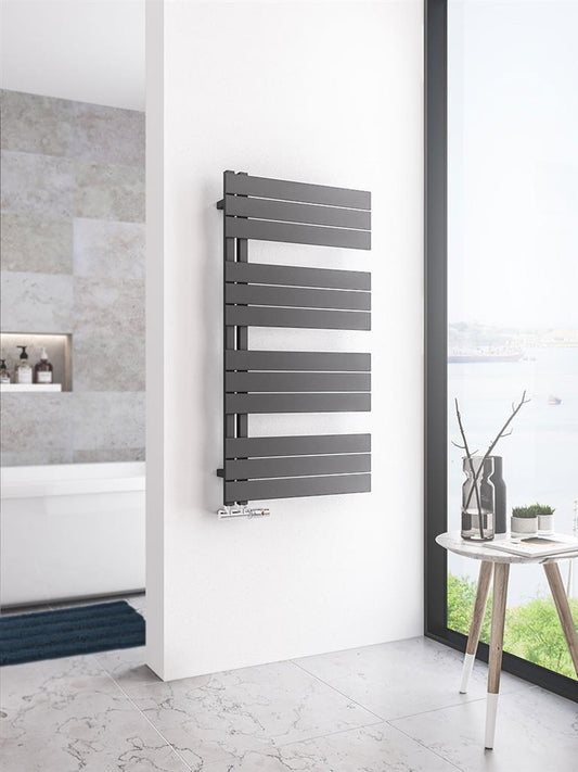 Eastbrook Helmsley Matt Anthracite Designer Towel Rail 1150mm x 600mm 89.0633