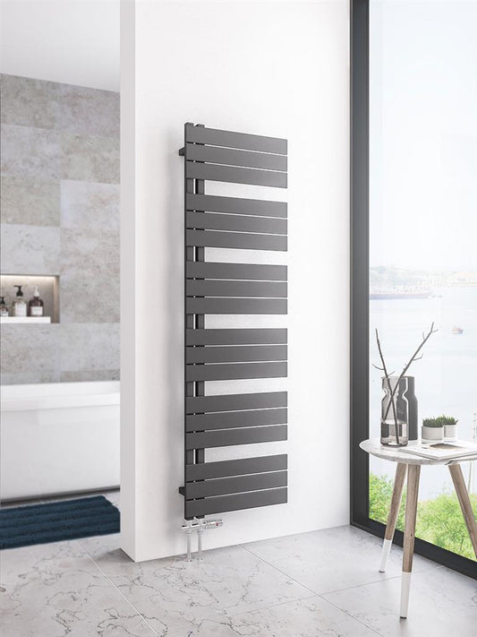 Eastbrook Helmsley Matt Anthracite Designer Towel Rail 1640mm x 500mm 89.0636