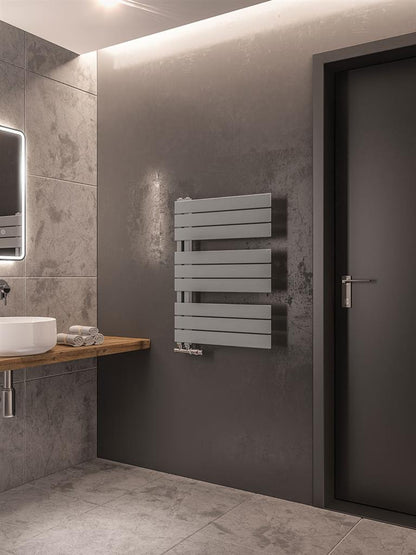 Eastbrook Helmsley Matt Grey Designer Towel Rail 800mm x 600mm 89.0623