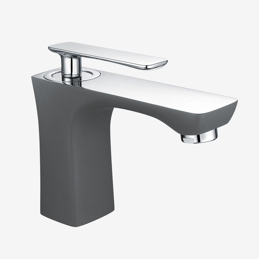 Eastbrook Helston Gloss Anthracite Mono Basin Mixer Tap - Inc Waste