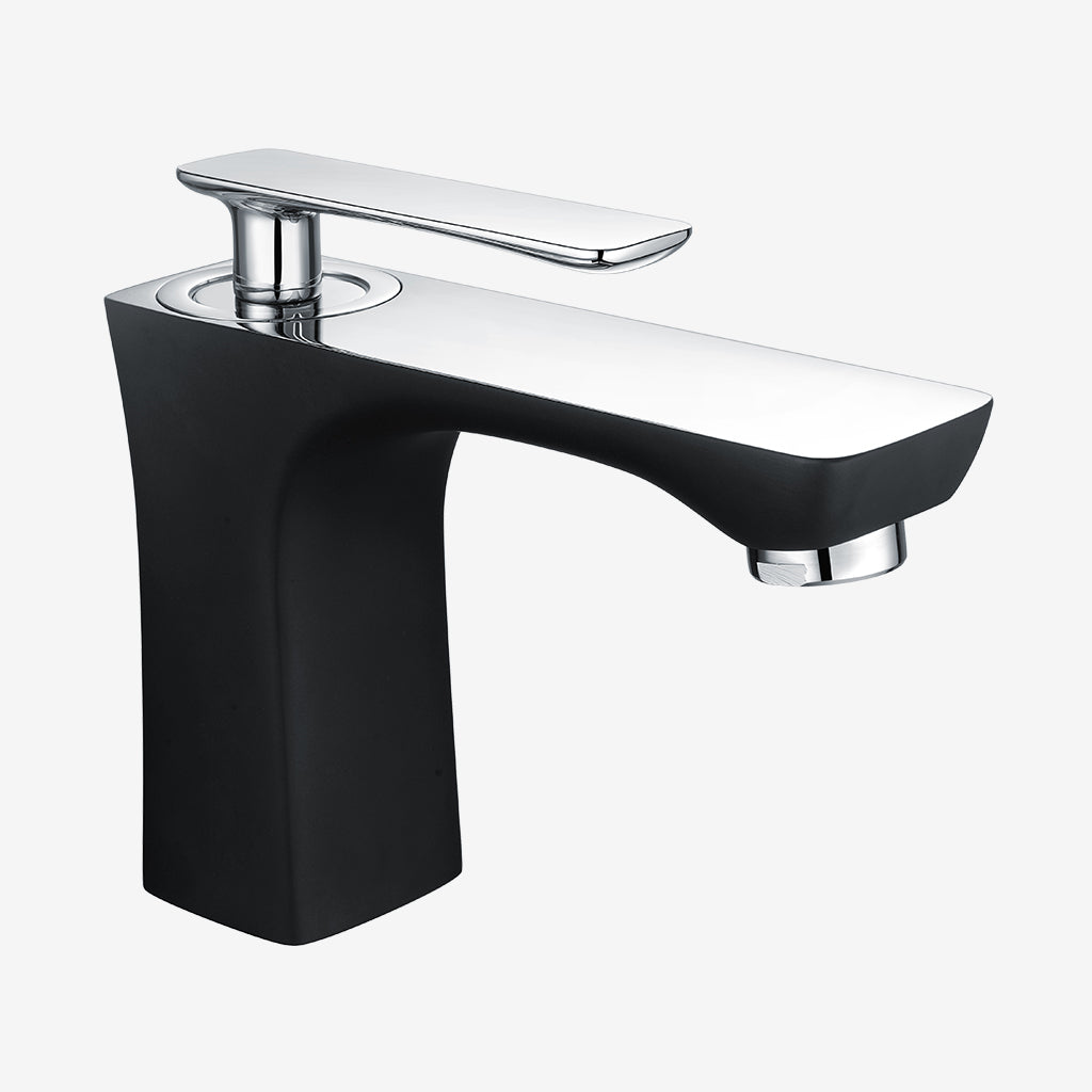Eastbrook Helston Matt Black Mono Basin Mixer Tap - Inc Waste