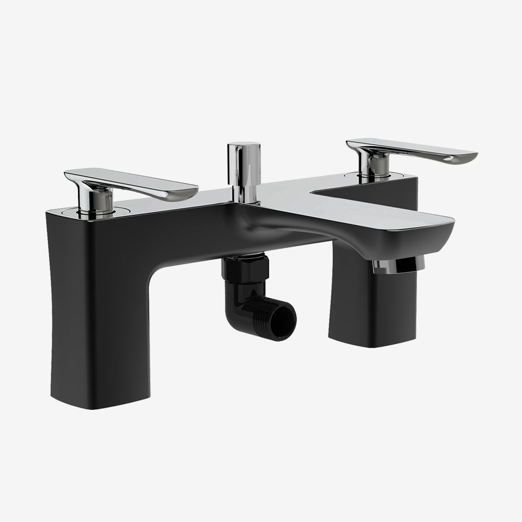 Eastbrook Helston Matt Black Smooth Bath Shower Mixer Tap