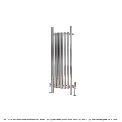 Eastbrook Lambourne Chrome Designer Radiator 1200mm x 420mm Cut Out Image 89.1709