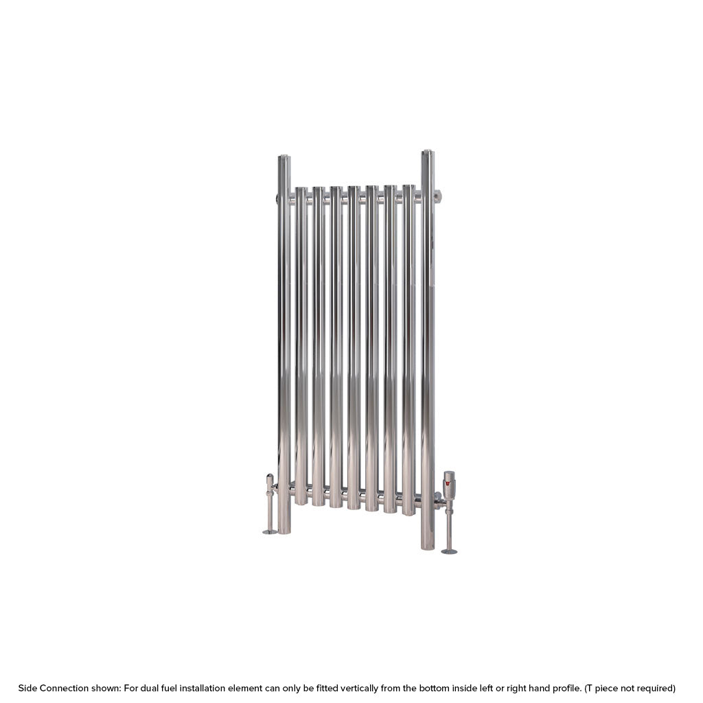 Eastbrook Lambourne Chrome Designer Radiator 1200mm x 540mm Cut Out Image 89.1710