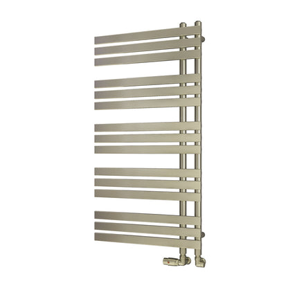 Eastbrook Leonardo Electric Brushed Brass Designer Towel Rail 1200mm x 600mm Cut Out Image 41.0372-ELE