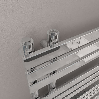 Eastbrook Leonardo Electric Chrome Designer Towel Rail 600mm x 600mm Close Up Image 41.0263-ELE