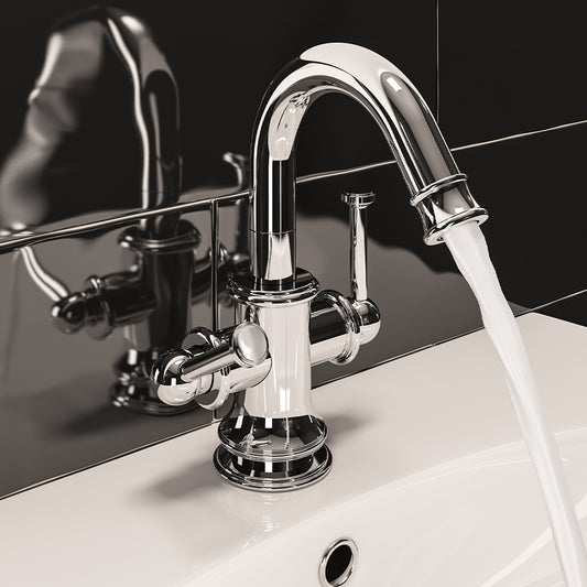 Eastbrook Newlyn Chrome Mono Basin Mixer Tap - Inc Waste