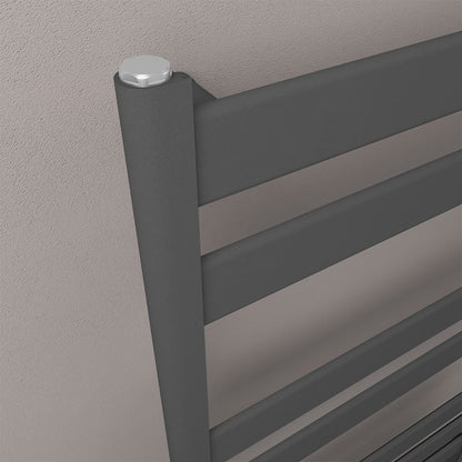 Eastbrook Pelago Matt Anthracite Aluminium Towel Rail 1800mm High x 500mm Wide