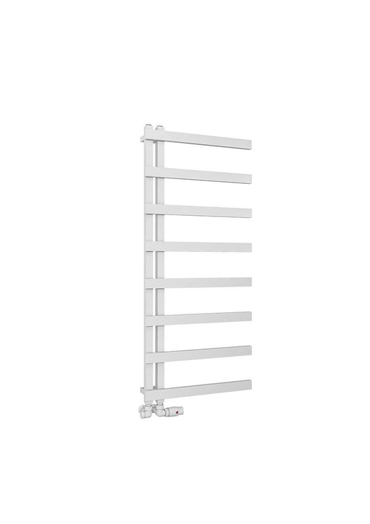 Eastbrook Platani Matt White Designer Towel Rail 1150mm x 500mm 89.1330