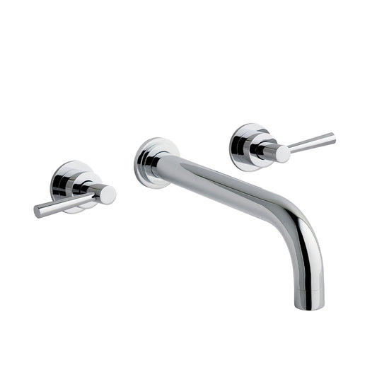 Eastbrook Prado Lever Chrome 3 Hole Wall Mounted Bath Filler Tap