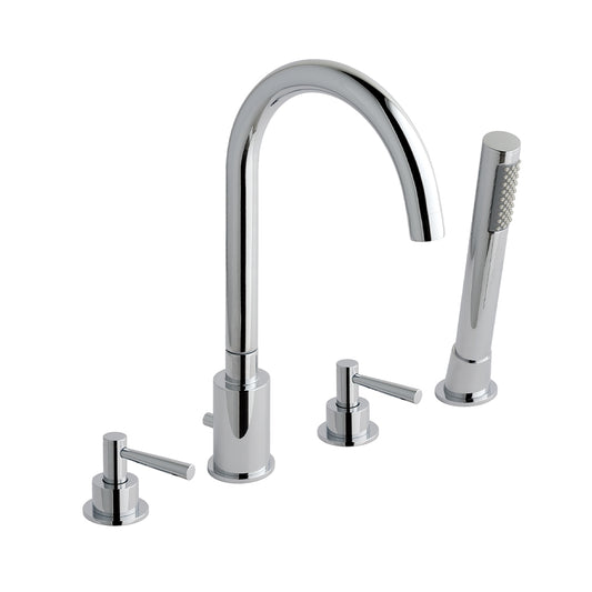 Eastbrook Prado Lever Chrome 4 Hole Bath Shower Mixer Tap