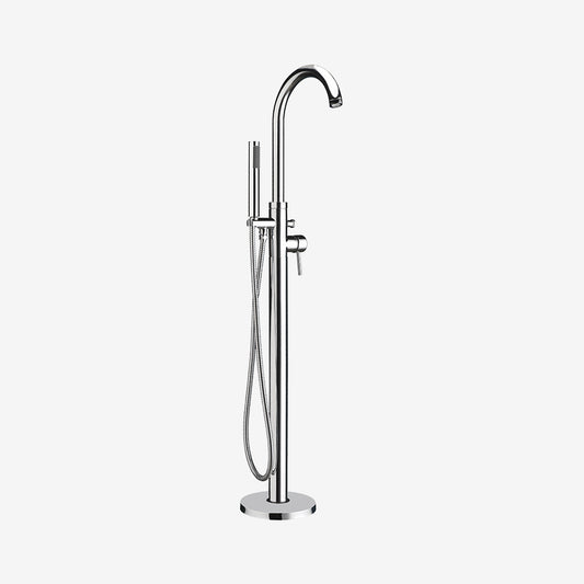 Eastbrook Tec Chrome Floor Standing Manual Mono Bath Shower Mixer Tap