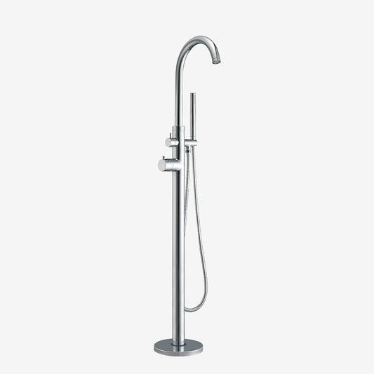 Eastbrook Tec Chrome Floor Standing Thermostatic Mono Bath Shower Mixer Tap