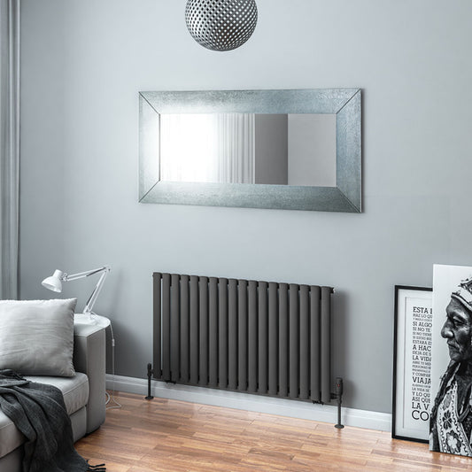 Eastbrook Tunstall Horizontal Matt Anthracite Designer Radiator 600mm x 1061mm 89.1639