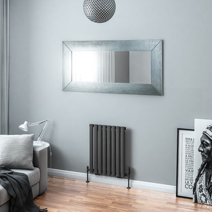 Eastbrook Tunstall Horizontal Matt Anthracite Designer Radiator 600mm x 471mm 89.1633