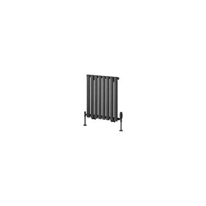 Eastbrook Tunstall Horizontal Matt Anthracite Designer Radiator 600mm x 471mm Cut Out Image 89.1633