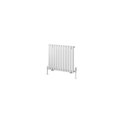 Eastbrook Tunstall Horizontal Matt White Designer Radiator 600mm x 648mm Cut Out Image 89.1635