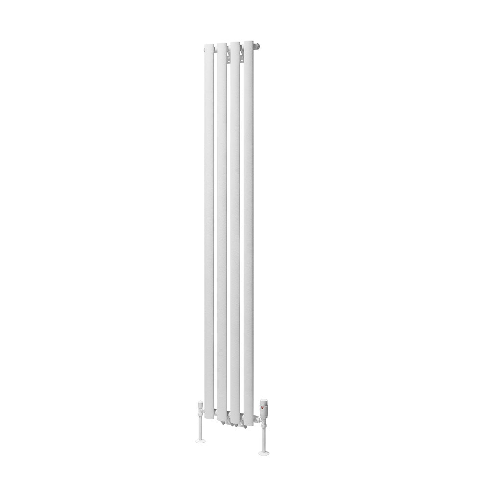 Eastbrook Tunstall Vertical Matt White Designer Radiator 1800mm x 280mm Cut Out Image 89.0001