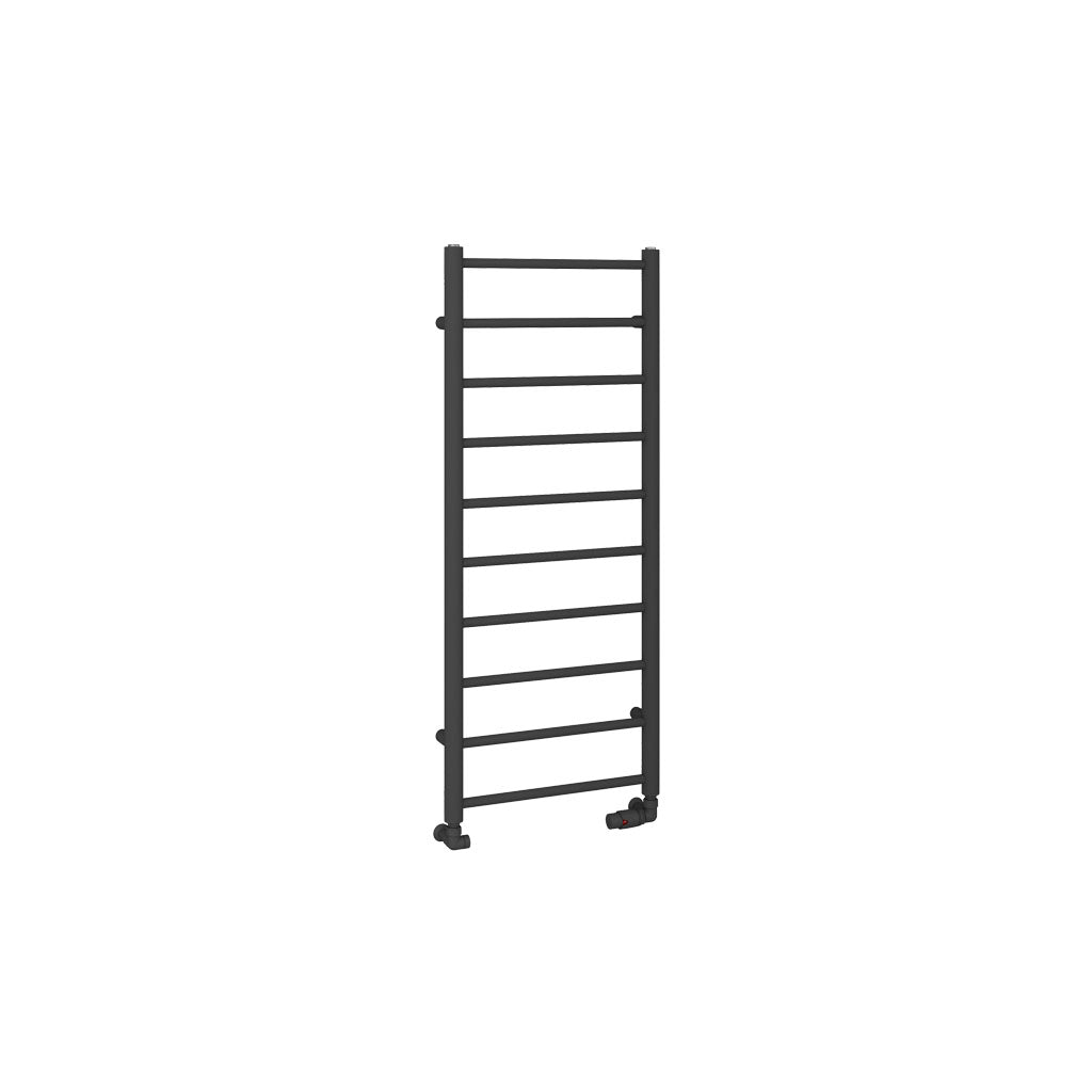 Eastbrook Tuscan Electric Round Straight Matt Anthracite Towel Rail 1200mm x 500mm Cut Out Image 89.1586-ELE