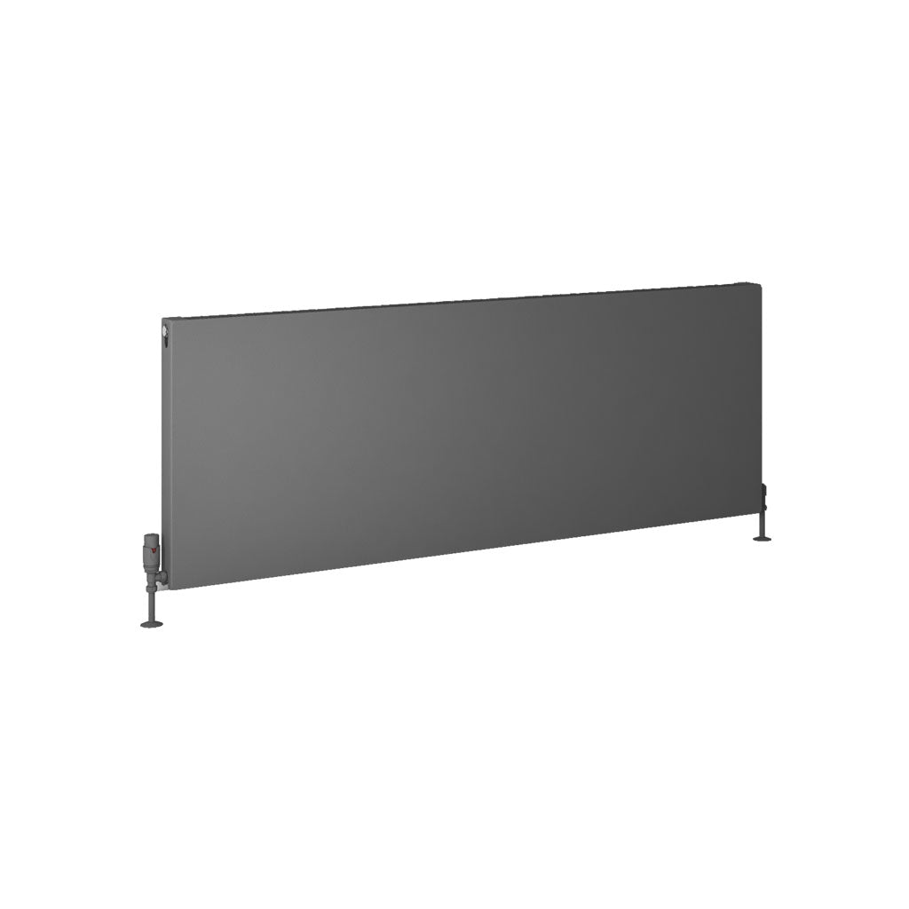 Eastbrook Type 11 Flat Single Panel Matt Anthracite Panel Radiator 600mm High x 1600mm Wide Cut Out Image 44.0049