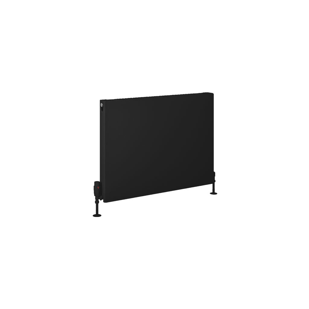 Eastbrook Type 11 Flat Single Panel Matt Black Panel Radiator 600mm High x 800mm Wide Cut Out Image 44.0052