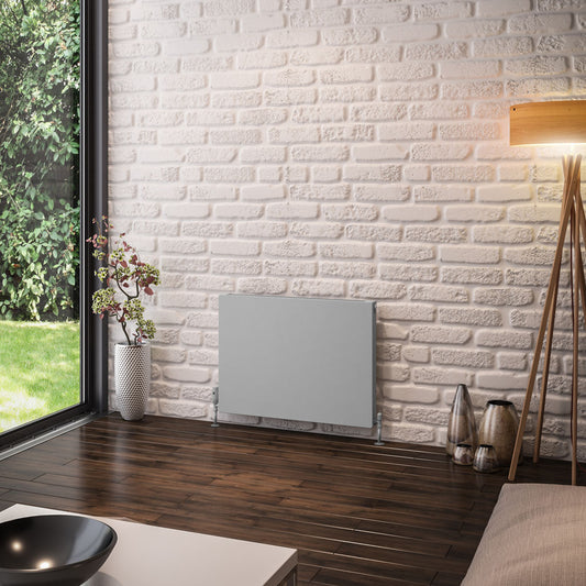 Eastbrook Type 11 Flat Single Panel Matt Grey Panel Radiator 600mm High x 800mm Wide 44.0031