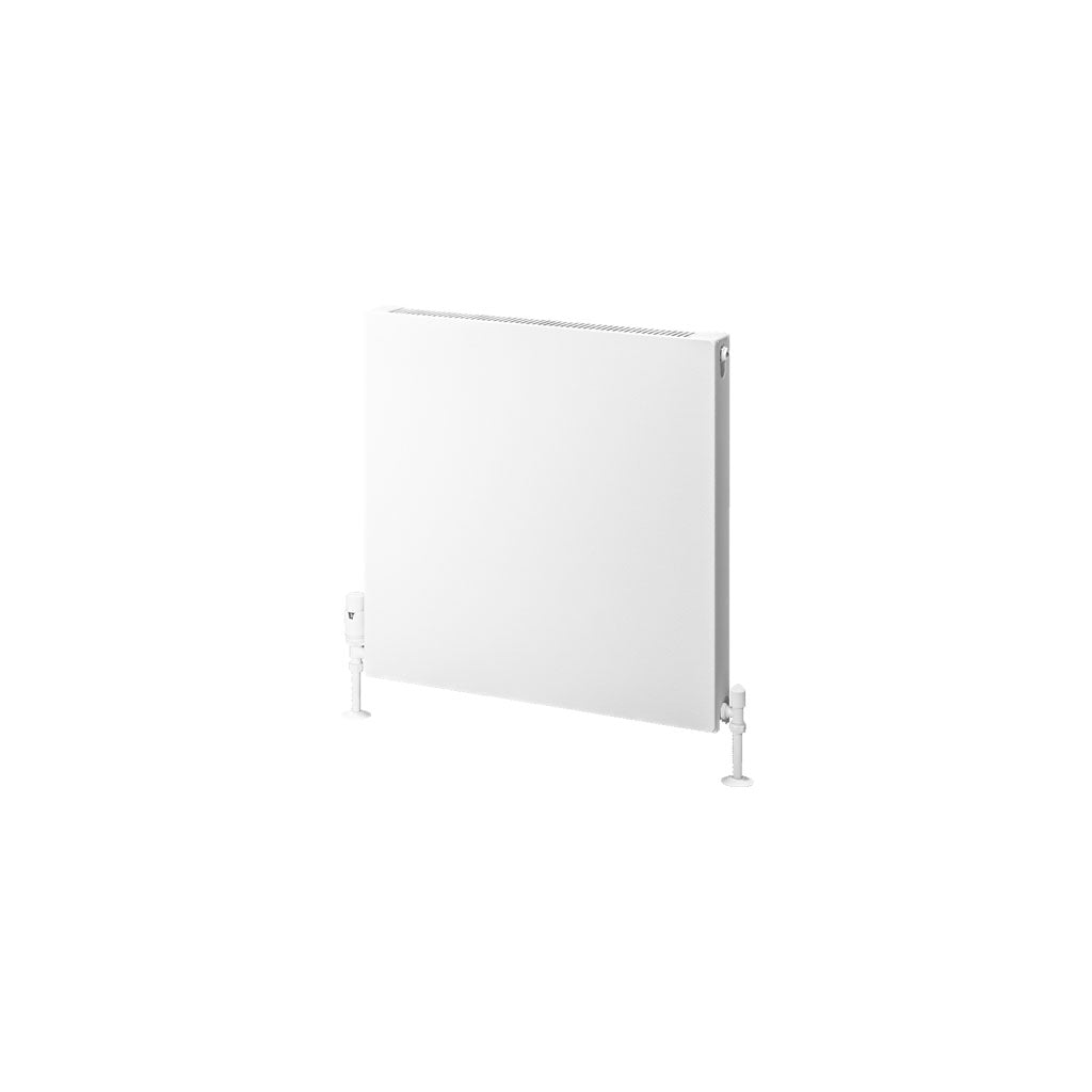 Eastbrook Type 11 Flat Single Panel Matt White Panel Radiator 600mm High x 600mm Wide Cut Out Image 44.0023