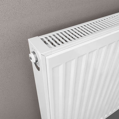 Eastbrook Type 11 Single Panel Gloss White Radiator 300mm High x 1000mm Wide Close Up Image 25.0014