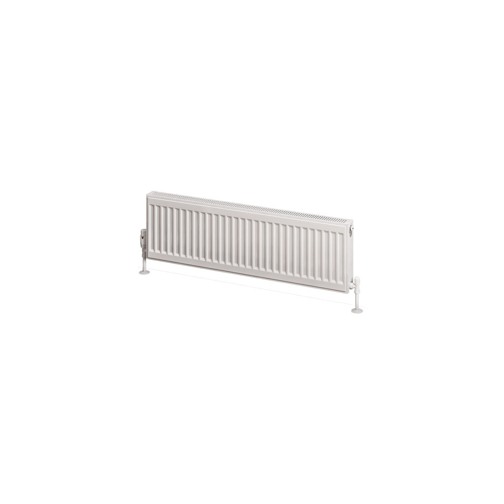 Eastbrook Type 11 Single Panel Gloss White Radiator 300mm High x 1000mm Wide Cut Out Image 25.0014