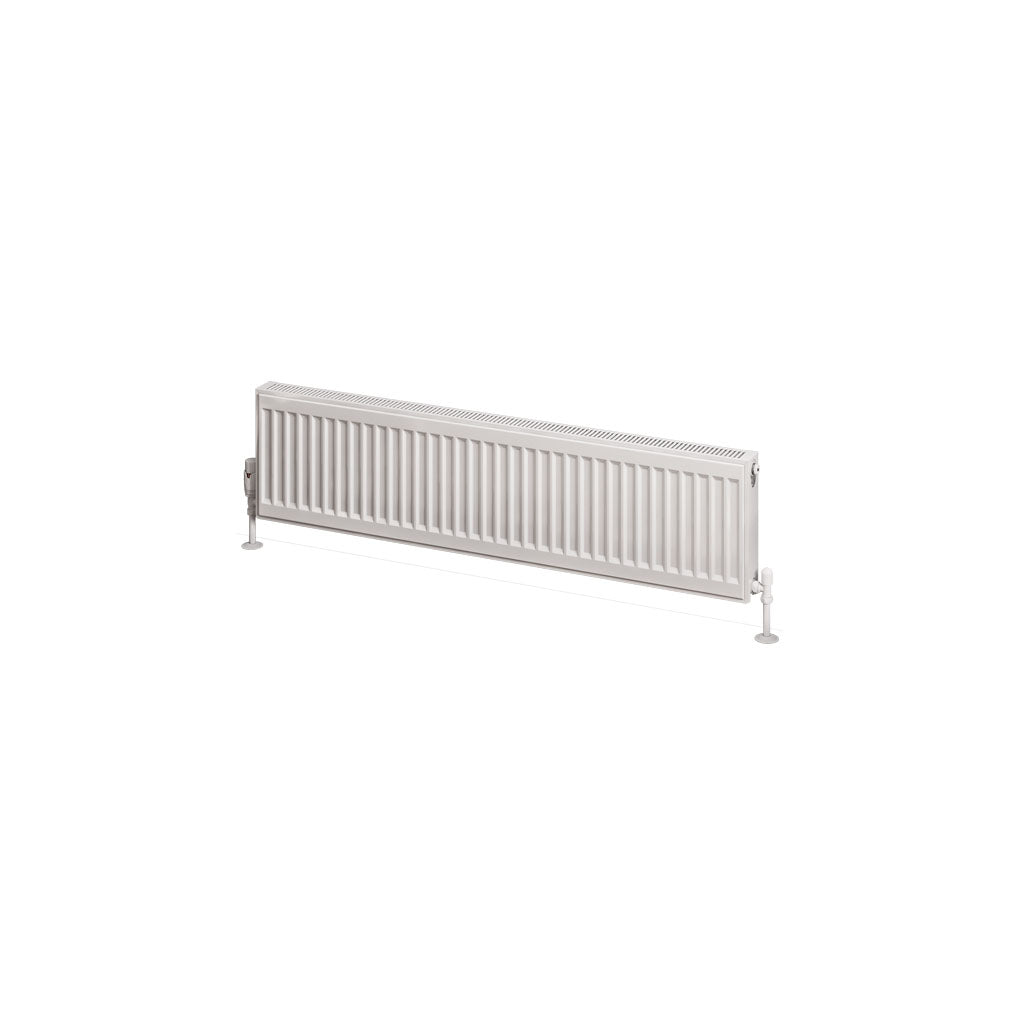 Eastbrook Type 11 Single Panel Gloss White Radiator 300mm High x 1200mm Wide Cut Out Image 25.0015