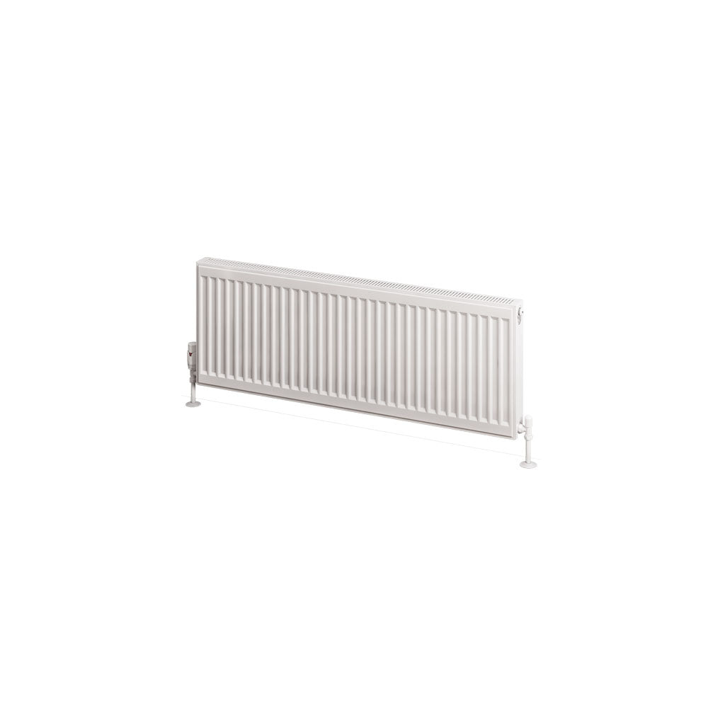 Eastbrook Type 11 Single Panel Gloss White Radiator 400mm High x 1100mm Wide Cut Out Image 25.0026