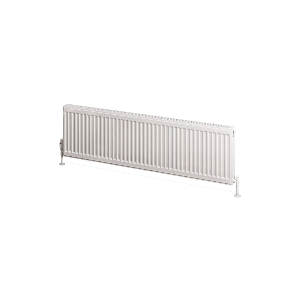 Eastbrook Type 11 Single Panel Gloss White Radiator 400mm High x 1400mm Wide Cut Out Image 25.0028