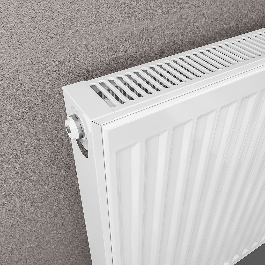 Eastbrook Type 11 Single Panel Gloss White Radiator 400mm High x 700mm Wide Close Up Image 25.0022